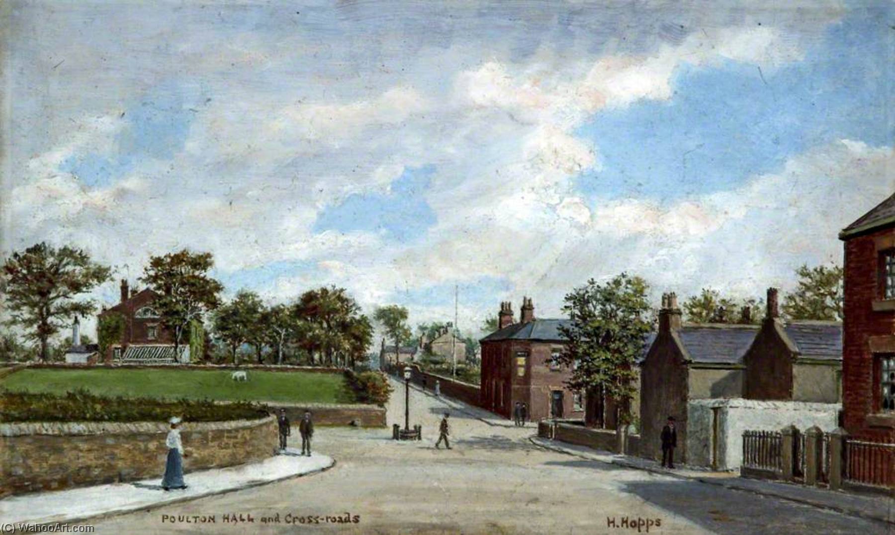 Poulton Hall And Crossroads, Wallasey, Wirral — Harold Hopps