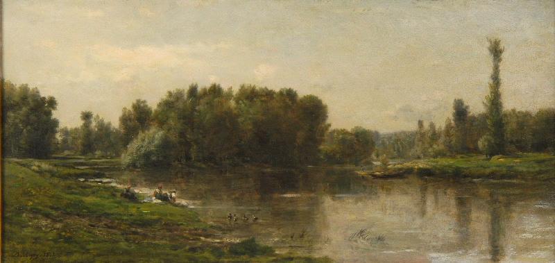 Les Bords De L'oise (titre Attribué) — Charles-françois Daubigny