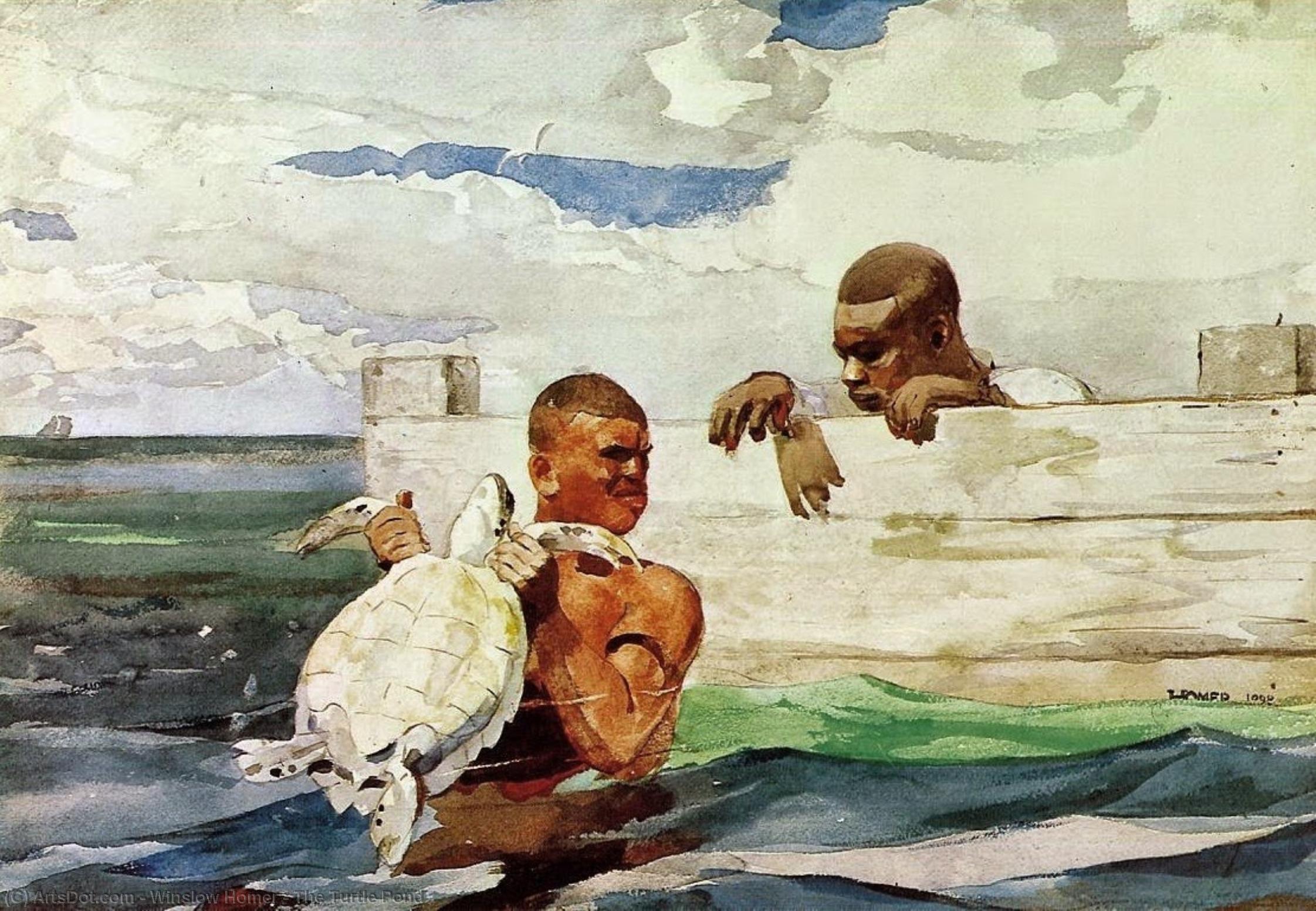 Der Schildkröten Teich — Winslow Homer
