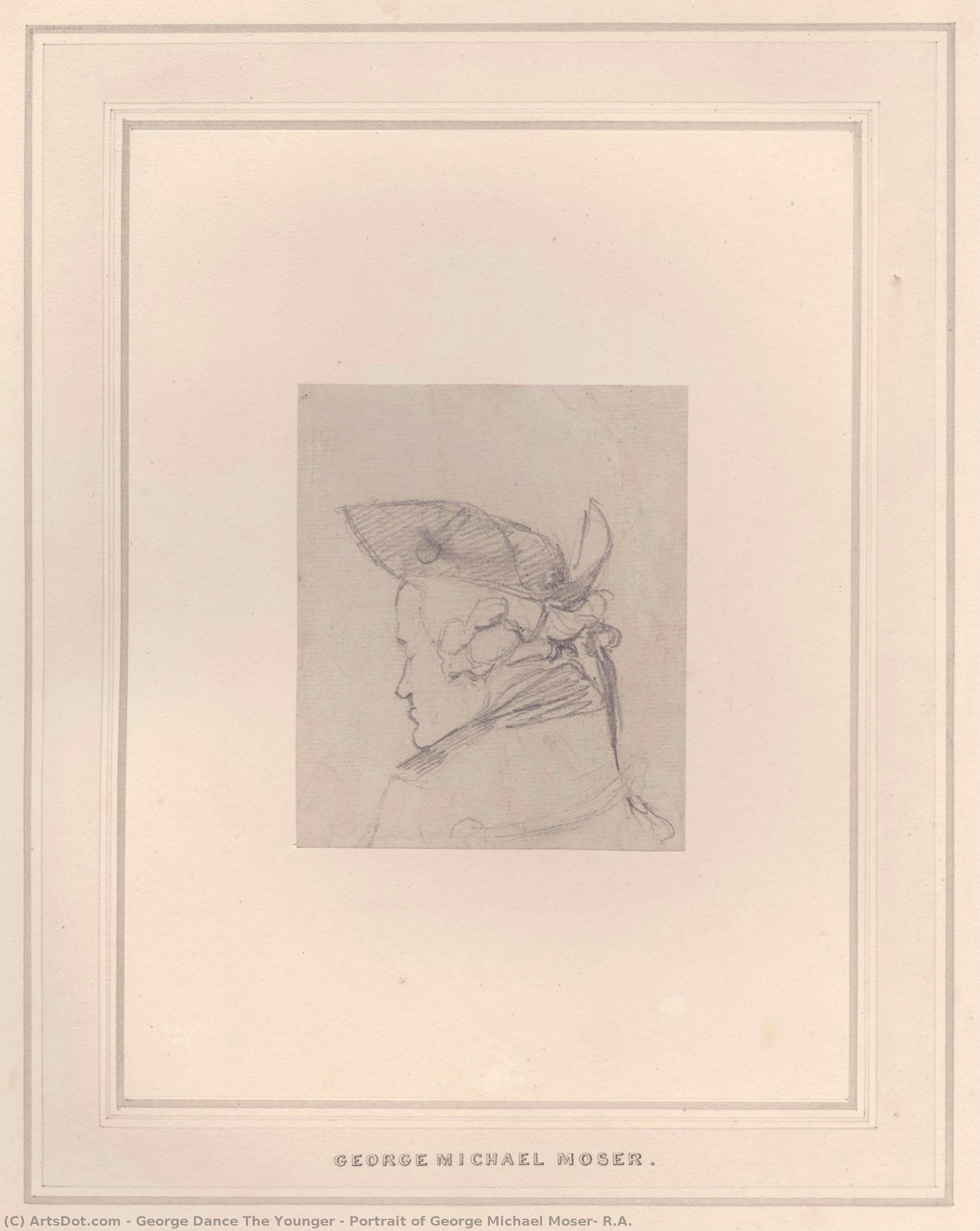 Portrait Of George Michael Moser, R.a. — George Dance The Younger
