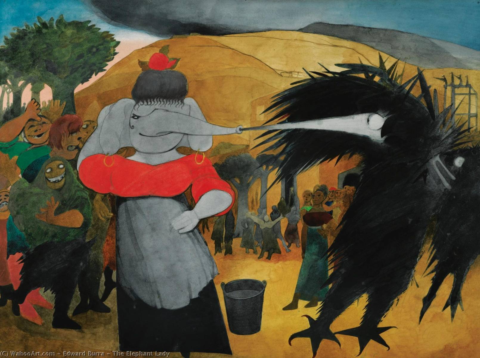 The Elephant Lady — Edward Burra