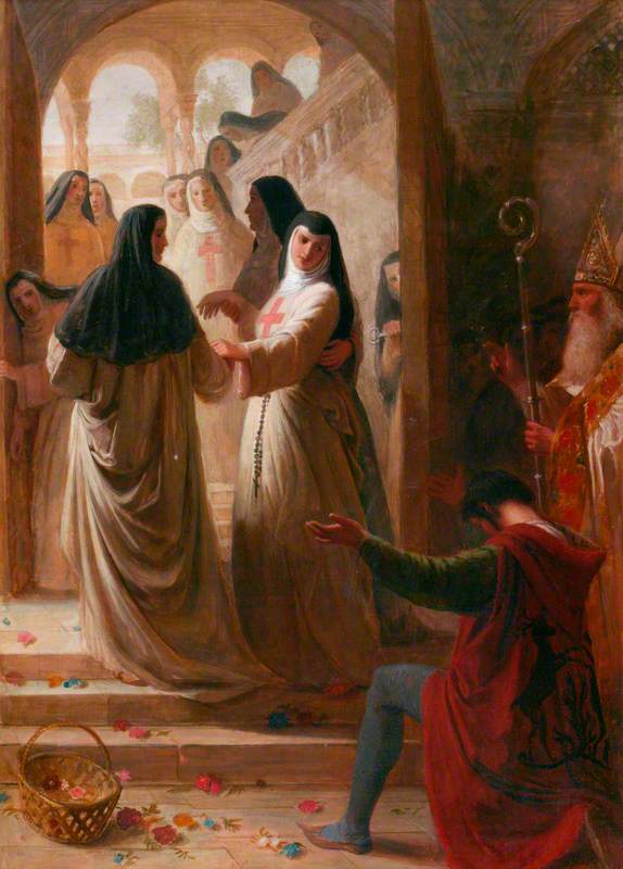 Scene From Alexander Pope's 'eloisa To Abelard' — Joseph Arthur Palliser Severn