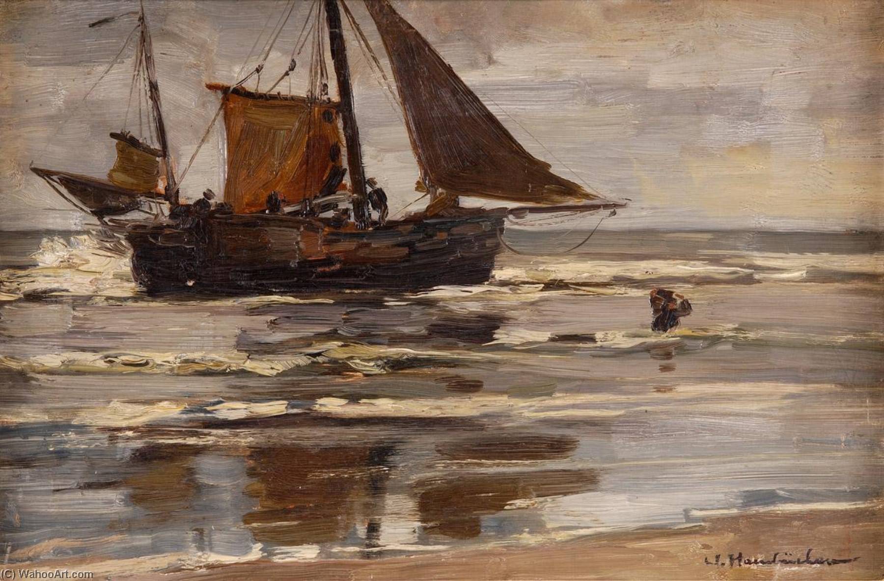 Landing Of Fishing Boats — Wilhelm Hambüchen