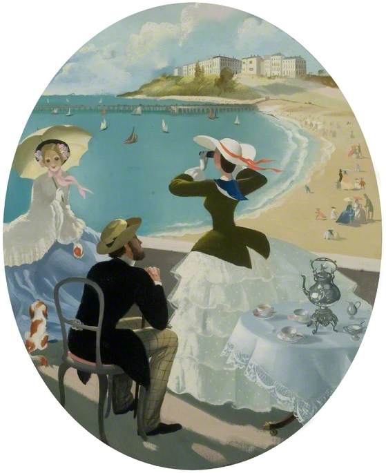 Promenade Scene, 'old Southend' — Anna Katrina Zinkeisen