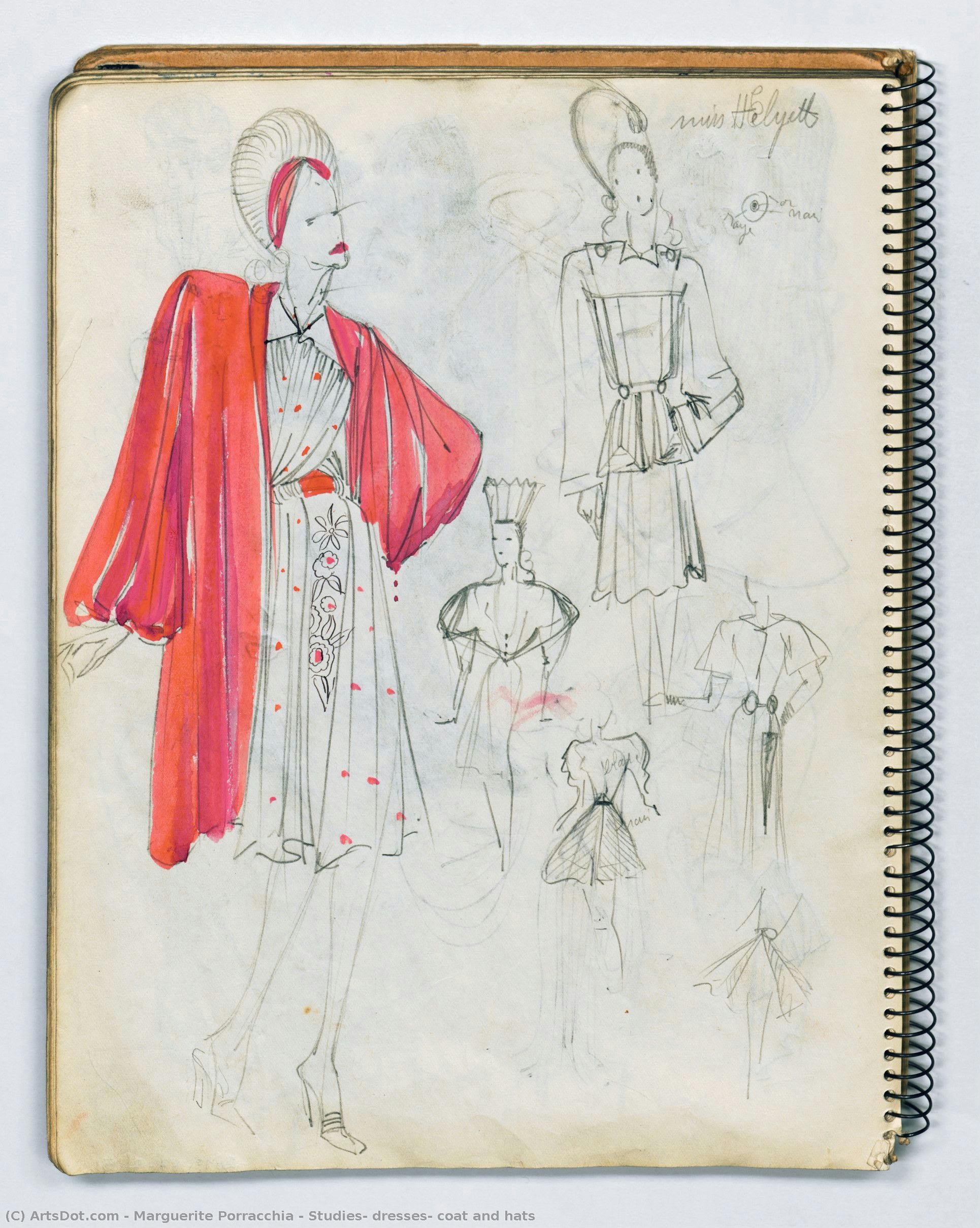 Studies: Dresses, Coat And Hats — Marguerite Porracchia
