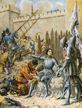 Joan Of Arc At The Siege Of Paris — Frederic Theodore Lix