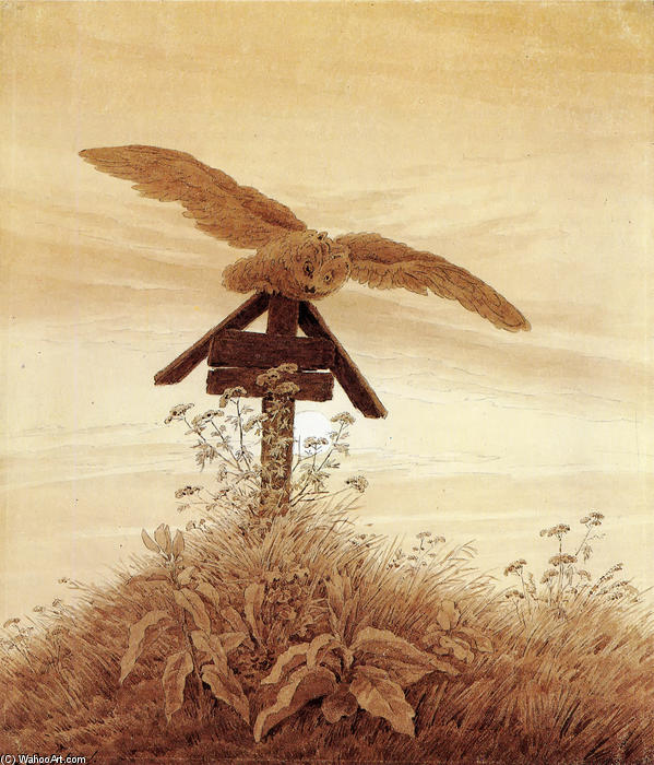 Uña Sobre Una Tumba — Caspar David Friedrich