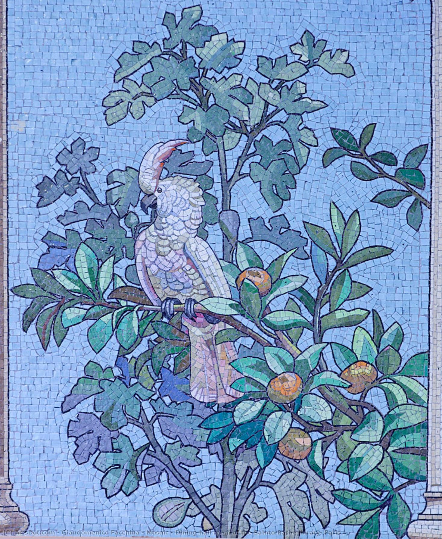 Mosaic - Dining Hall Room Of The Sainte-barbe Library, Paris — Giandomenico Facchina
