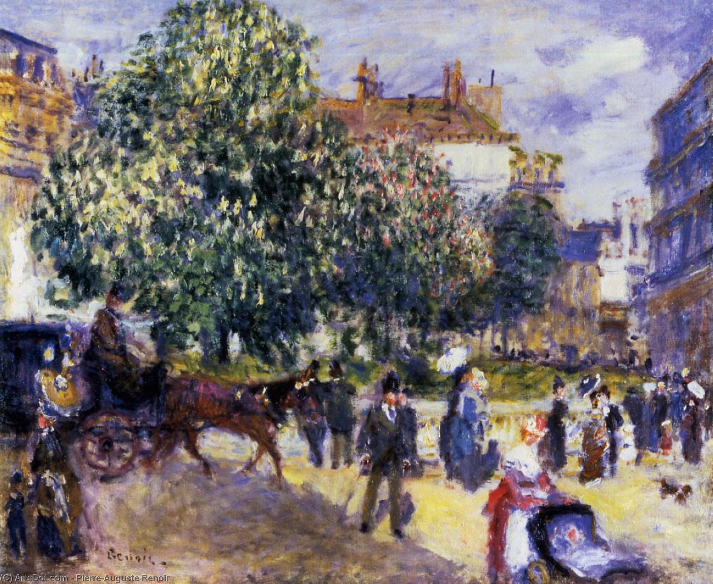 Place De La Trinite, Paris — Pierre-auguste Renoir