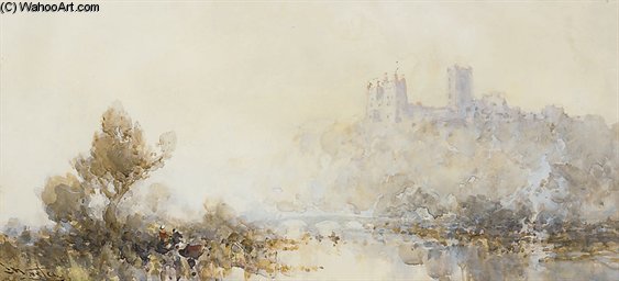 Durham Cathedral From The Banks Of The Wear — Frank Wasley