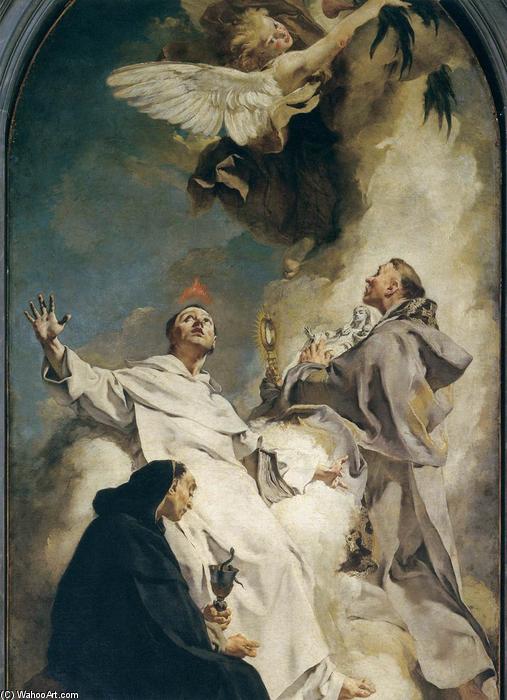 Three Dominican Saints (detail) — Giovanni Battista Piazzetta
