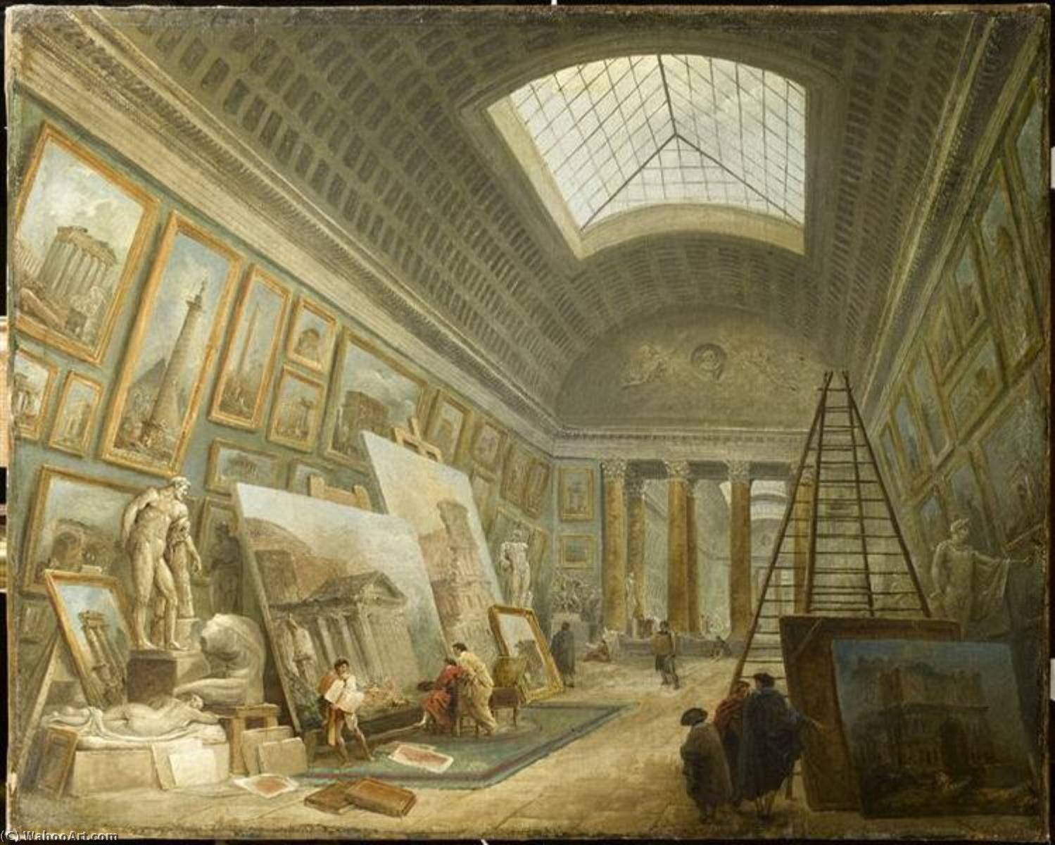 Une Galerie De Musee — Hubert Robert