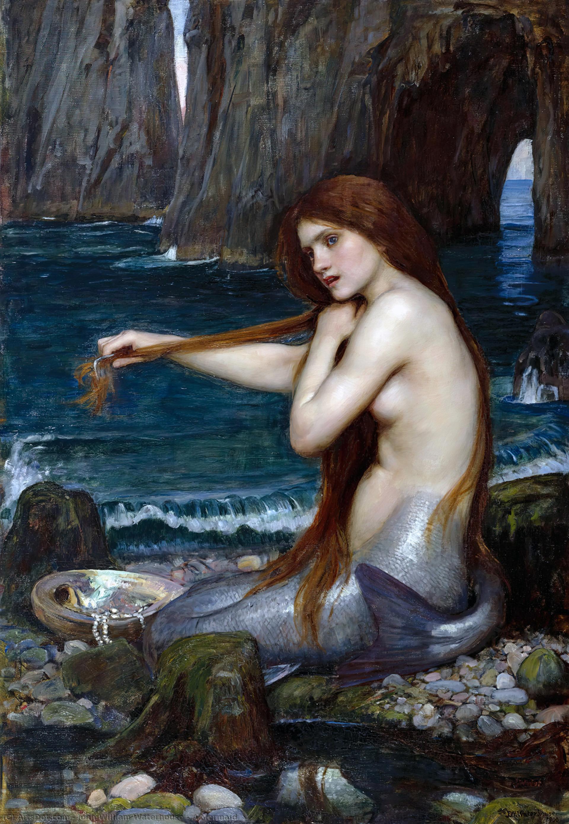 A Mermaid — ジョン・ウィリアム・ウォーターハウス