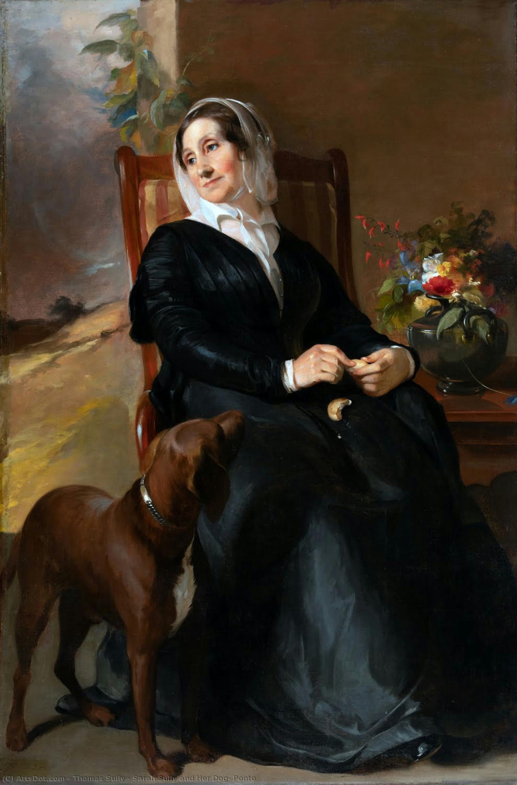 Sarah Sully And Her Dog, Ponto — Томас Салли