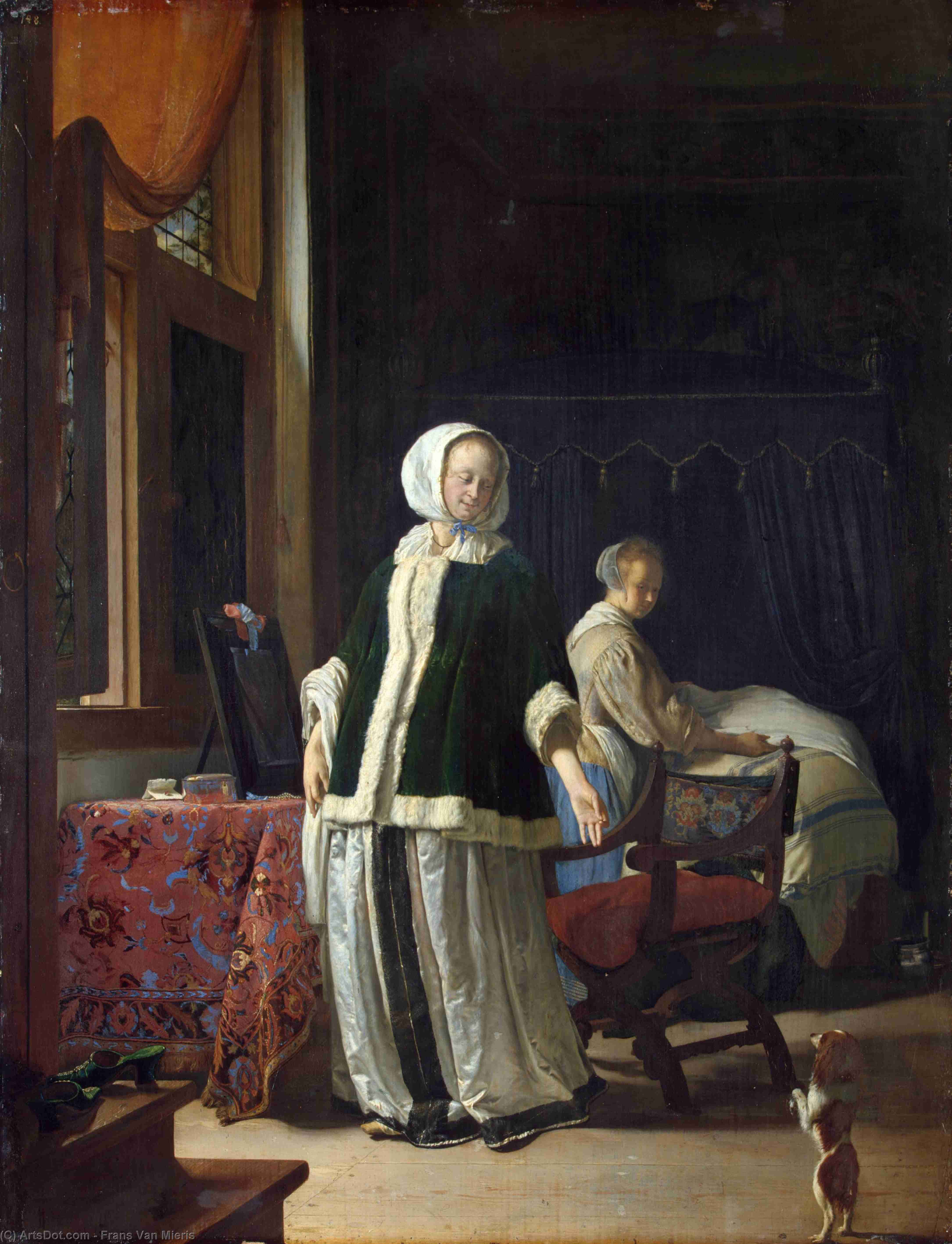 Young Woman In The Morning — Frans Van Mieris