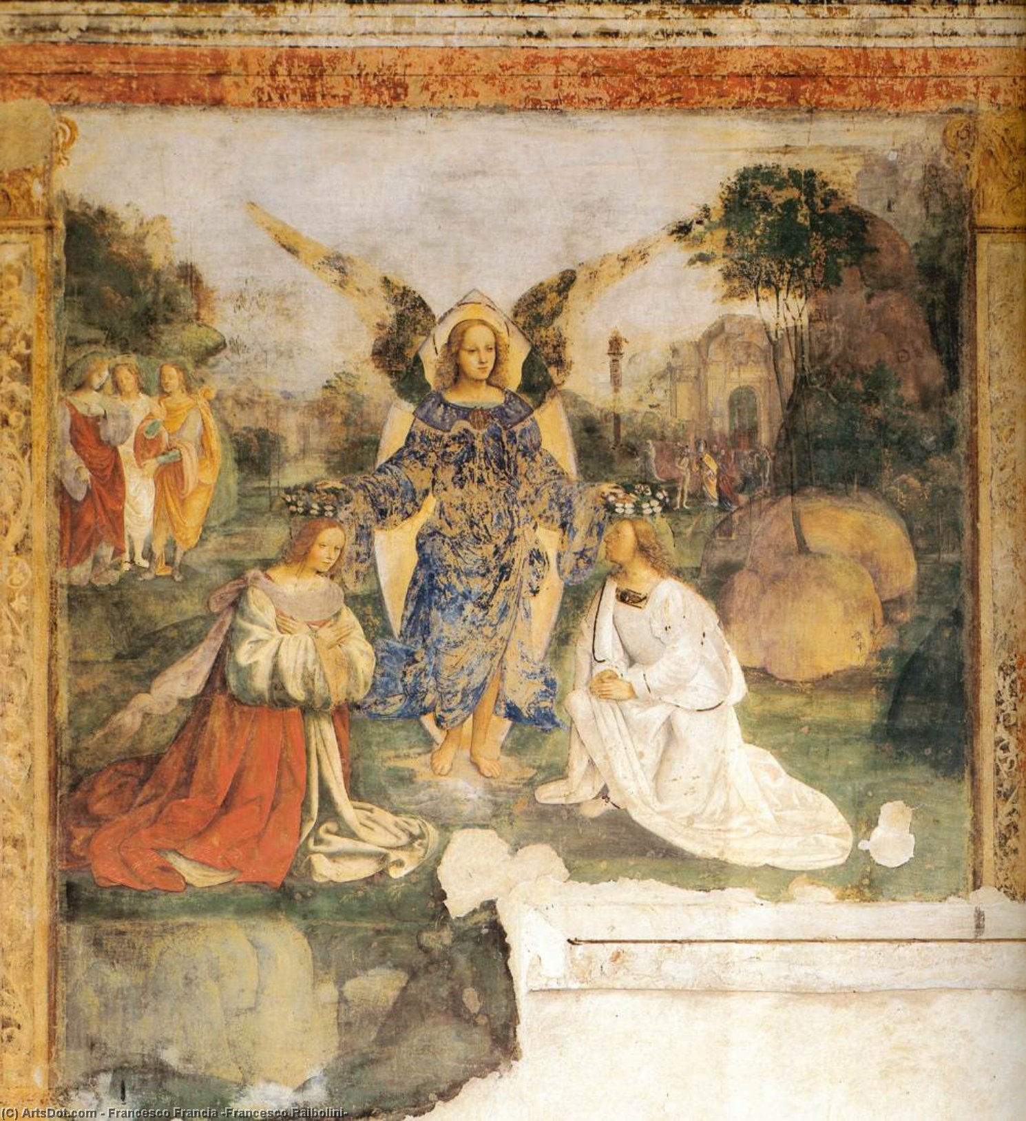 Legend Of Sts Cecilia And Valerian, Scene 4 — Francesco Francia (francesco Raibolini)