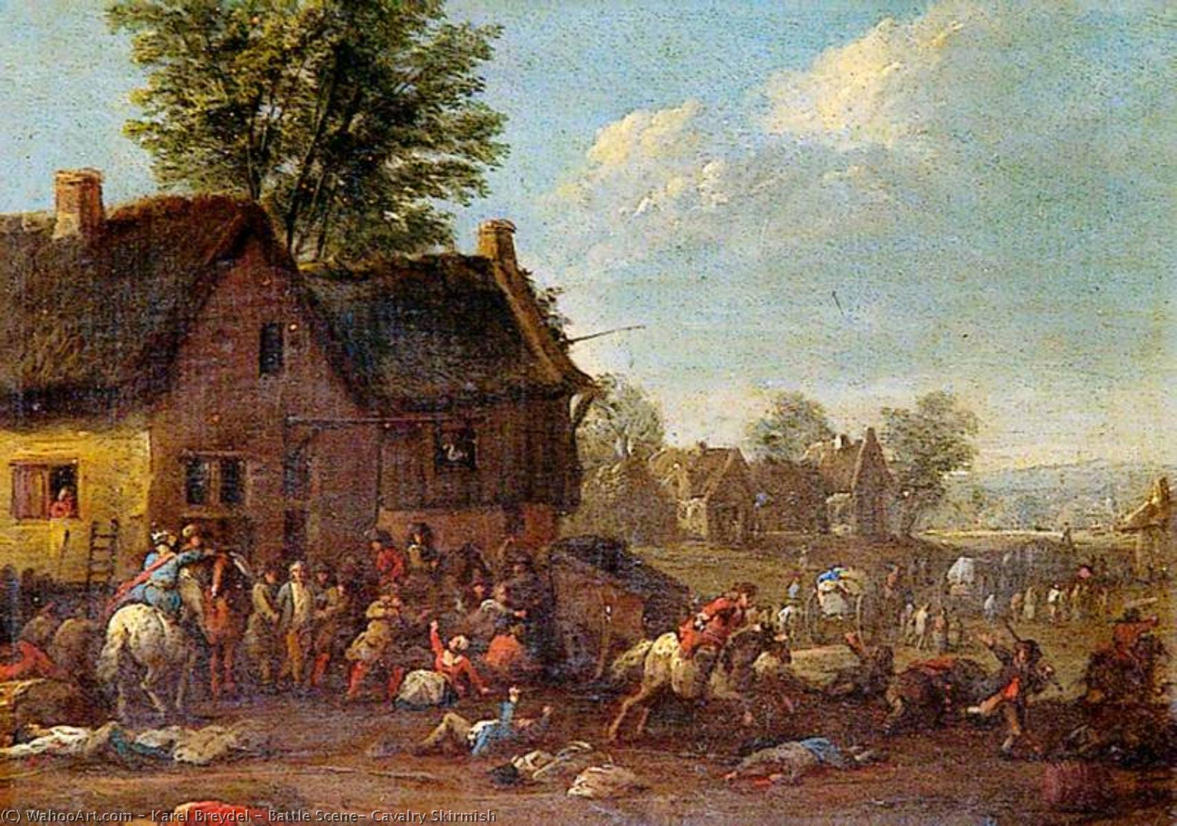Battle Scene, Cavalry Skirmish — Karel Breydel