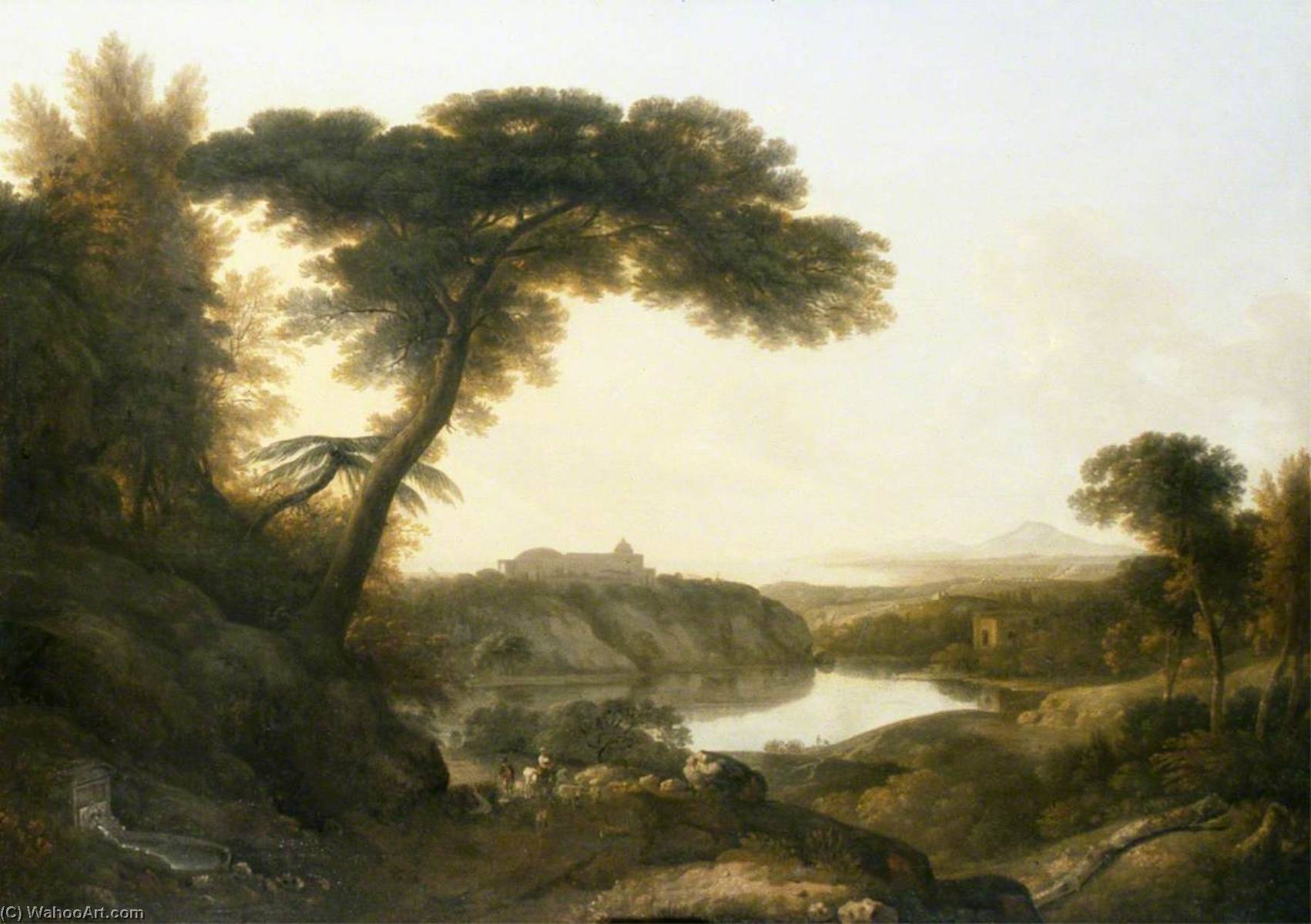 Castel Gandolfo, Lake Albano, Italy — George Howland Beaumont
