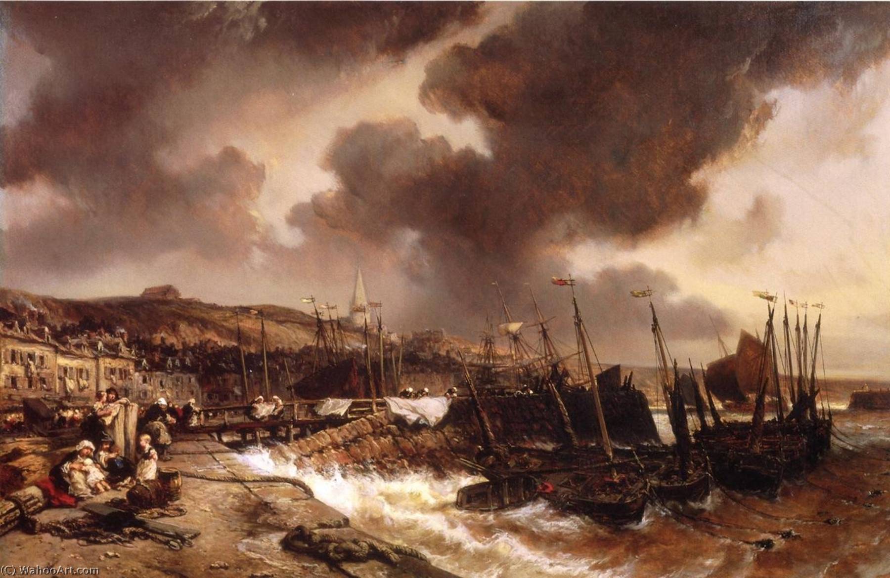 Fishing Village — Eugène Isabey