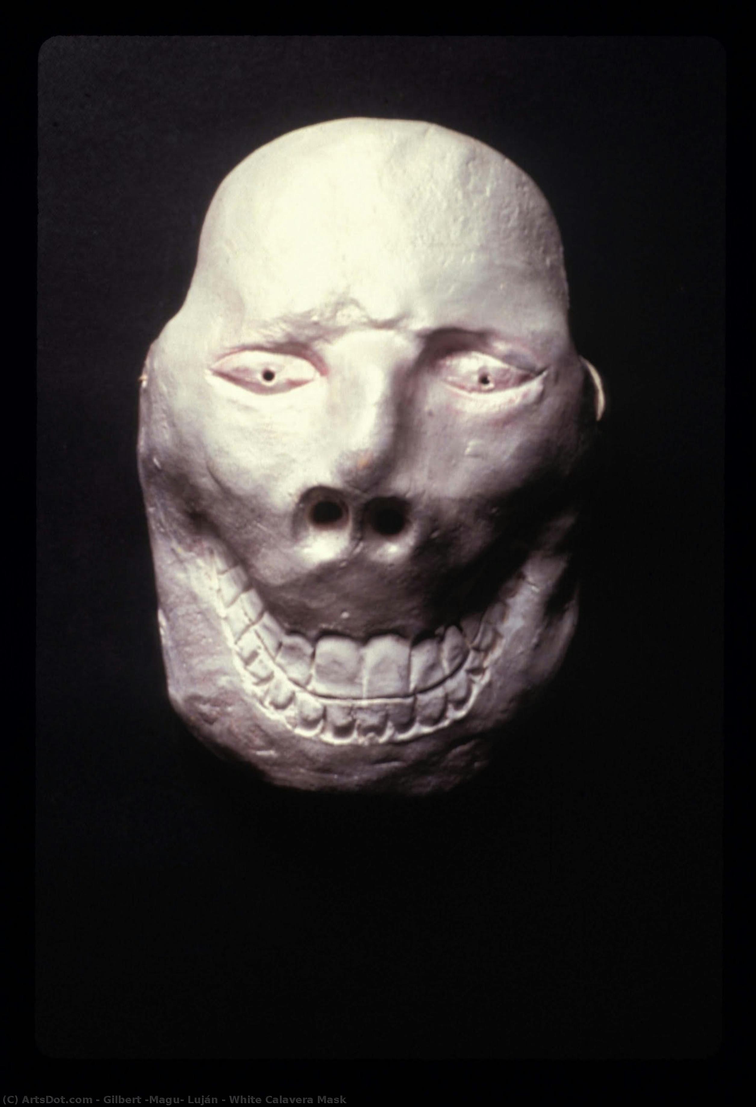 White Calavera Mask — Gilbert 'magu' Luján