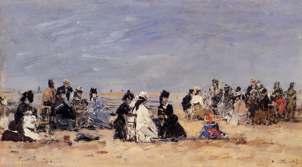 Beach Scene, Trouville — Eugène Louis Boudin