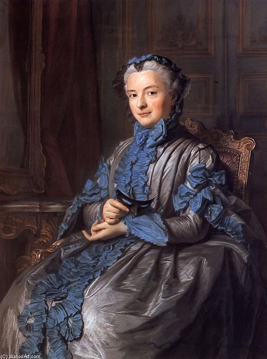 The President Of Rieux In Prom Dress — Maurice Quentin De La Tour