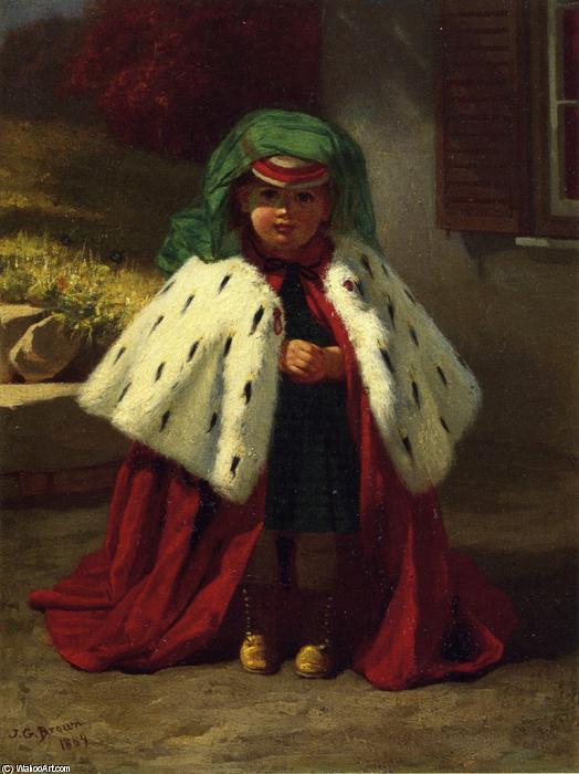 Little Girl With Ermine Coat — John George Brown
