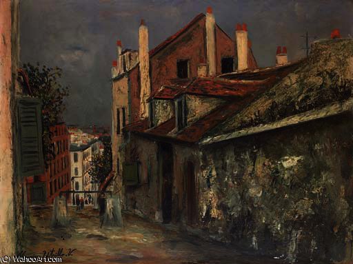 La Maison De Mimi Pinson À Montmartre — Maurice Utrillo