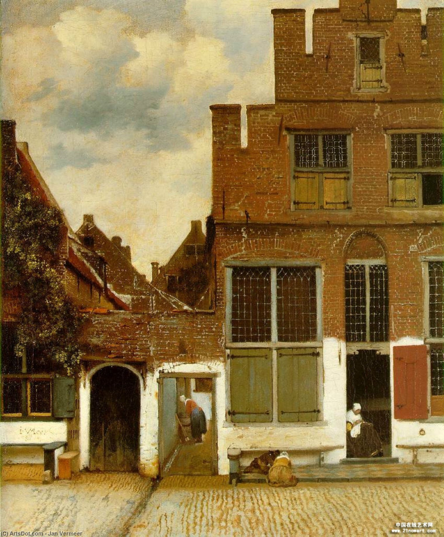 Straße In Delft — Johannes Vermeer
