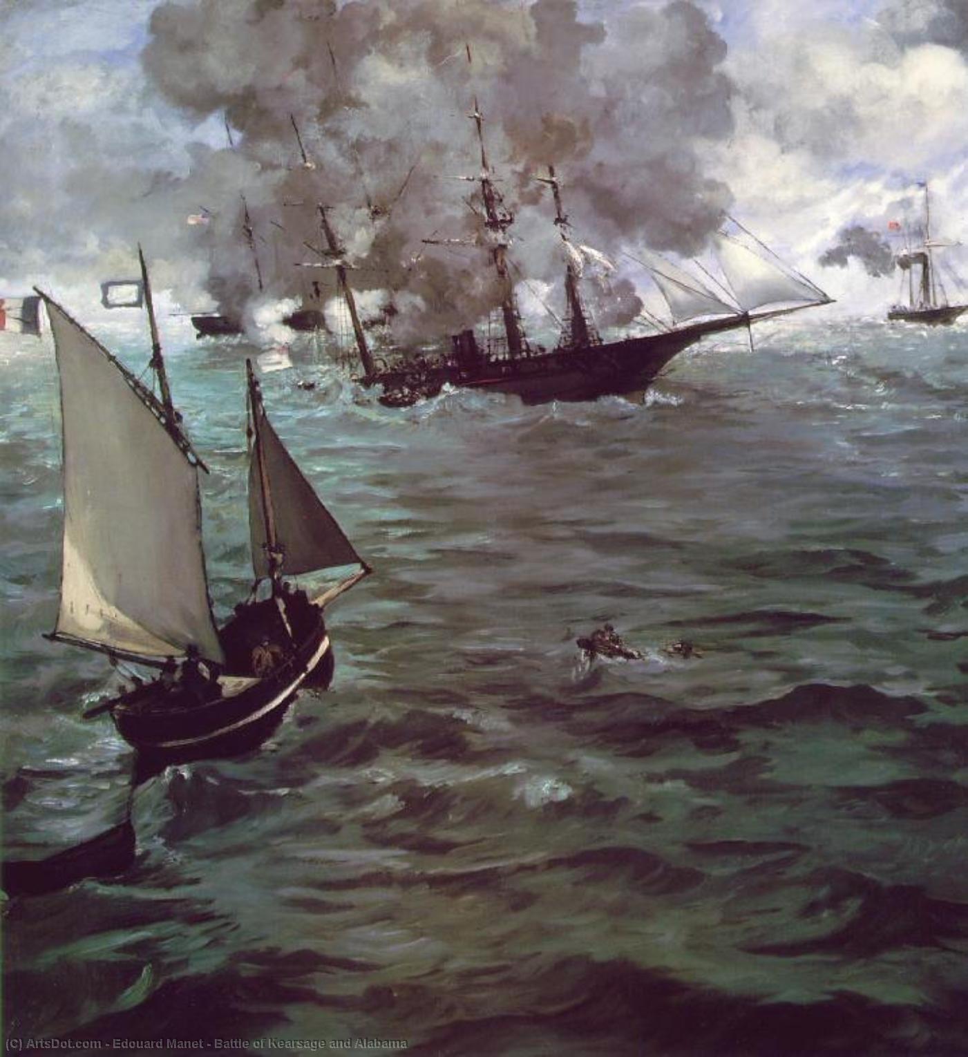 El Combate Del Uss Kearsarge Y El Css Alabama — Édouard Manet