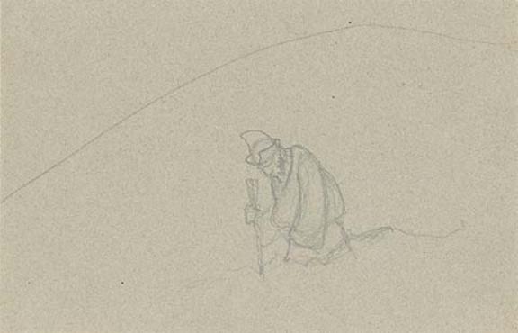 Sketch Of Travelling Lama — Nicholas Roerich
