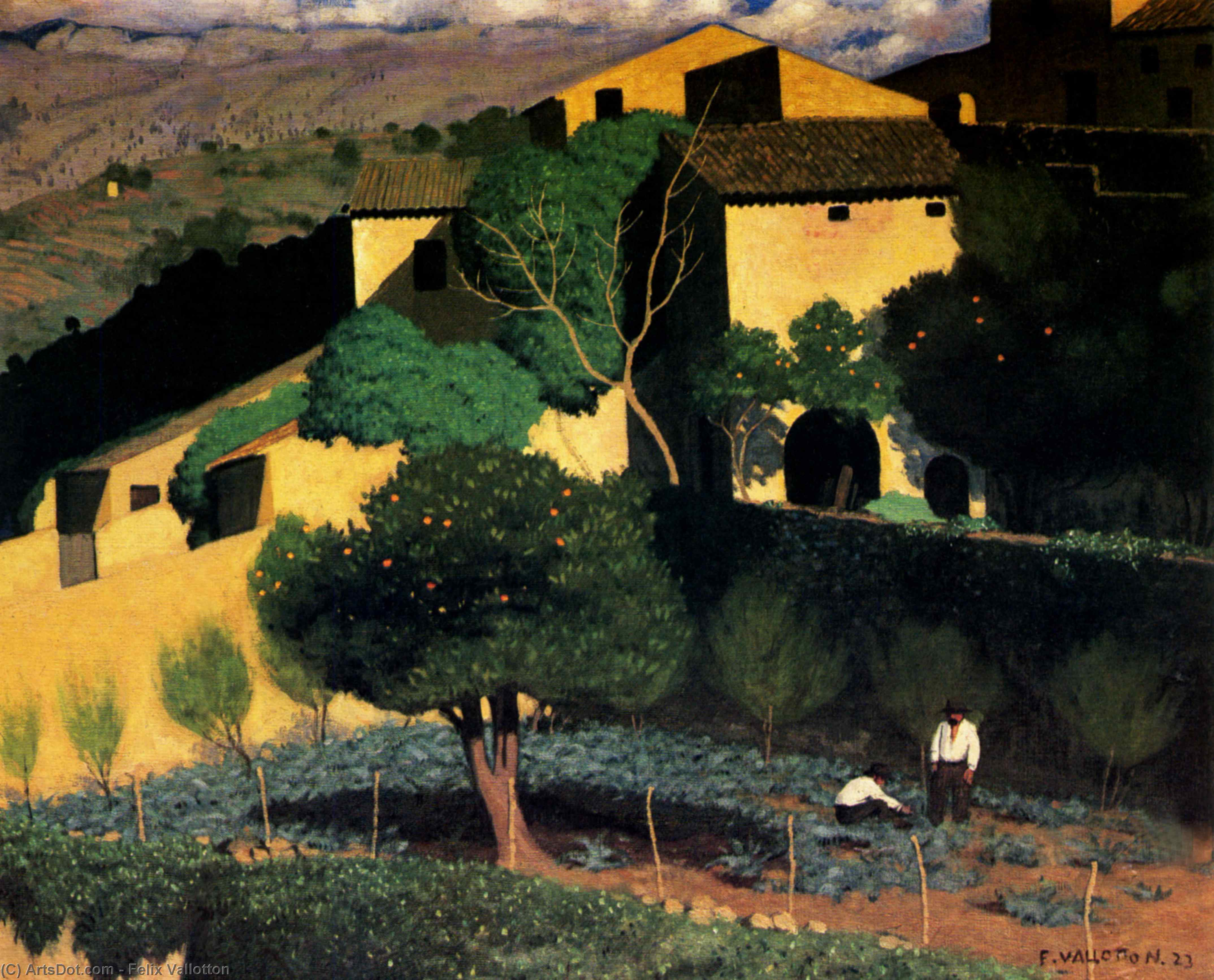 Landscape In Cagnes — フェリックス・ヴァロットン