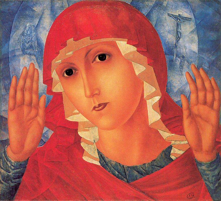 Our Lady- Tenderness Of Cruel Hearts — Kuzma Petrov-vodkin