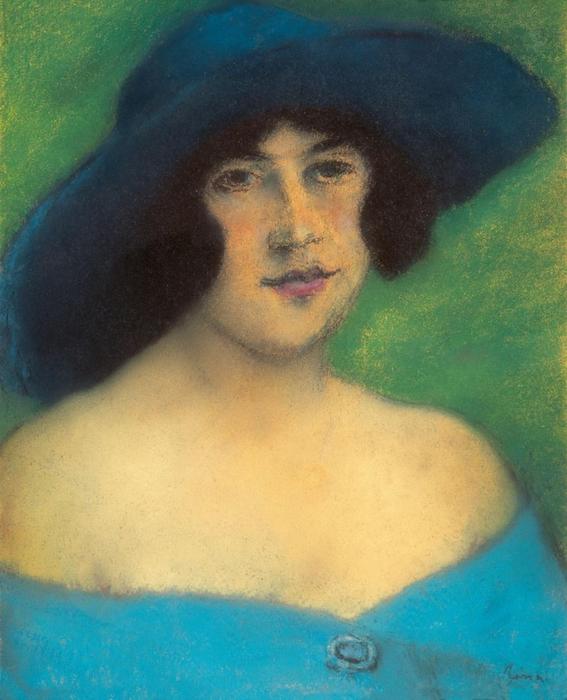 Girl With Blue Hat — József Rippl-rónai