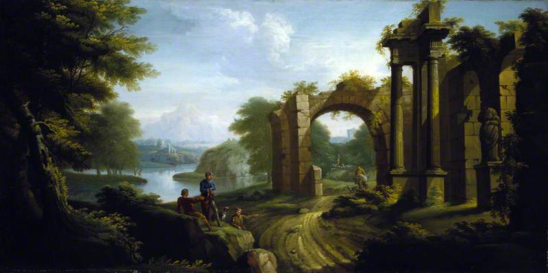 Classical Landscape With Architecture — James Norie