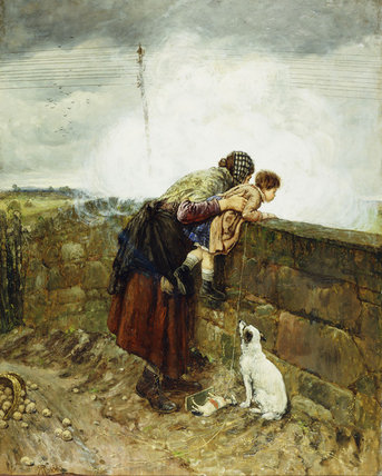 Watching The Steam Train — Henry Robert Robertson