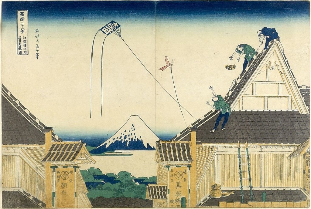 The Mitsui Shop On Suruga Street In Edo — Katsushika Hokusai
