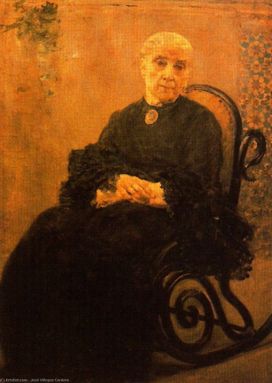 Portrait Of His Mother — Хосе Виљегас Кордеро