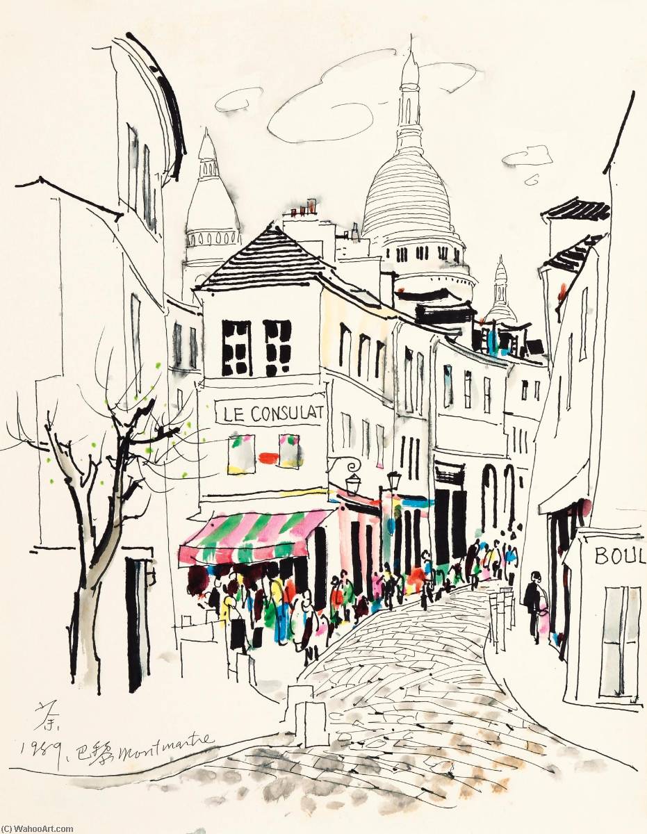 Montmartre Of Paris — Wu Guanzhong