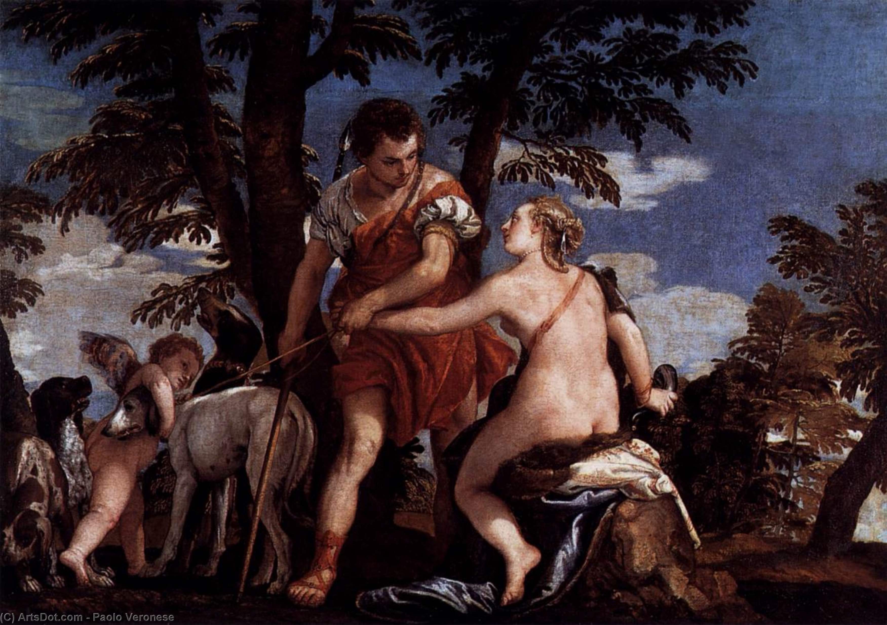Venus And Adonis — Паоло Веронезе
