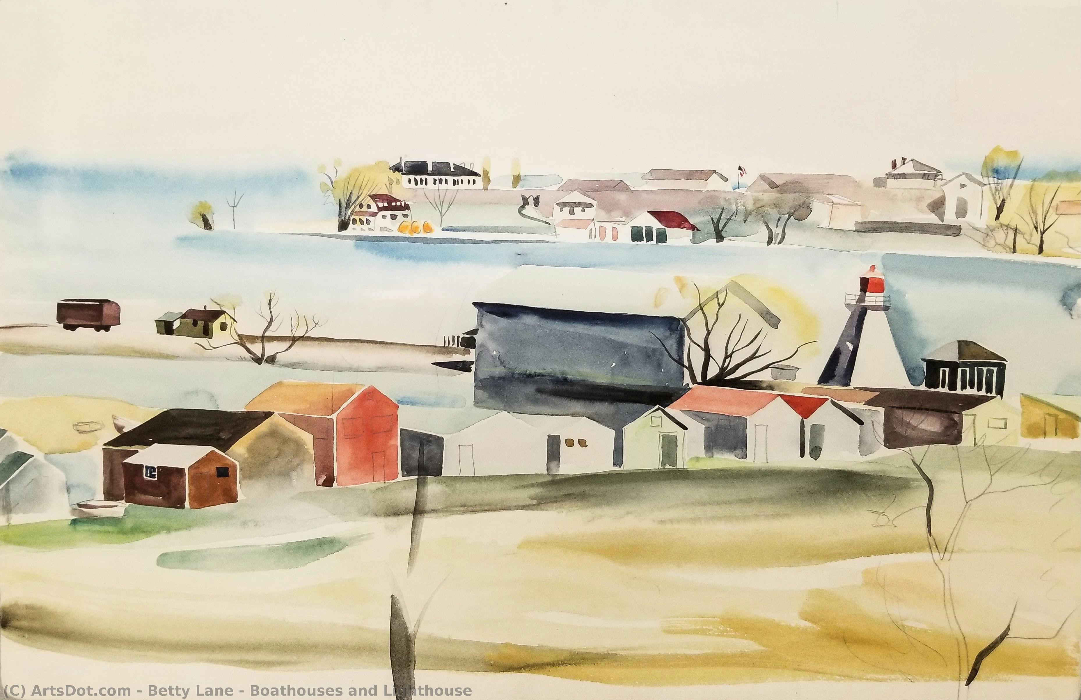 Boathouses And Lighthouse — Бетти Лен