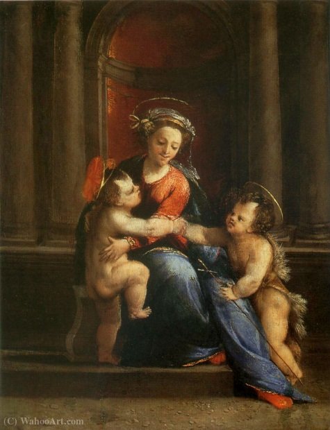Madonna And Child With St. John. — Battista Dossi