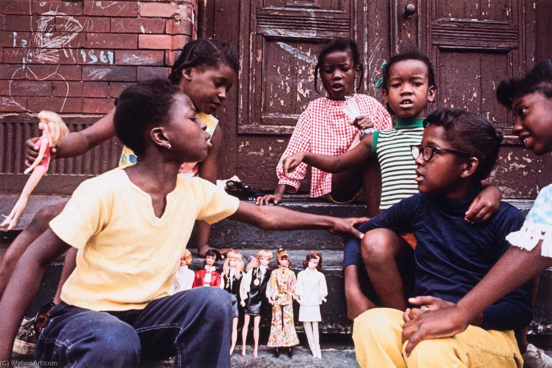 Old New York Girls With Barbies, East Harlem — Camilo José Vergara