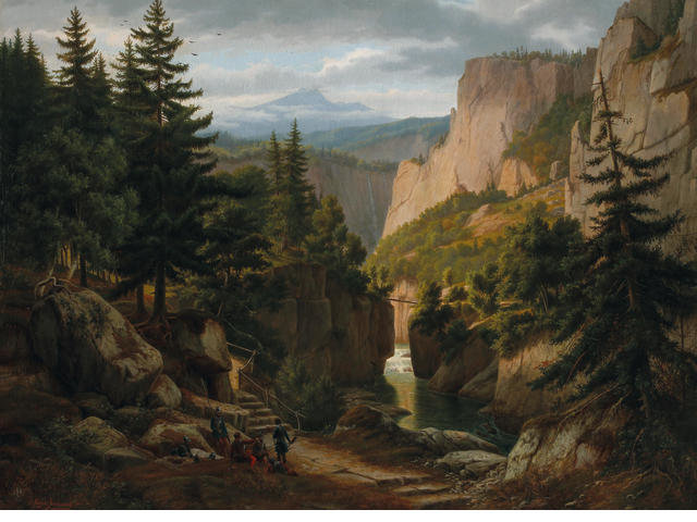 Mountainous Landscape Early — Эвге́н Фон Герера́д