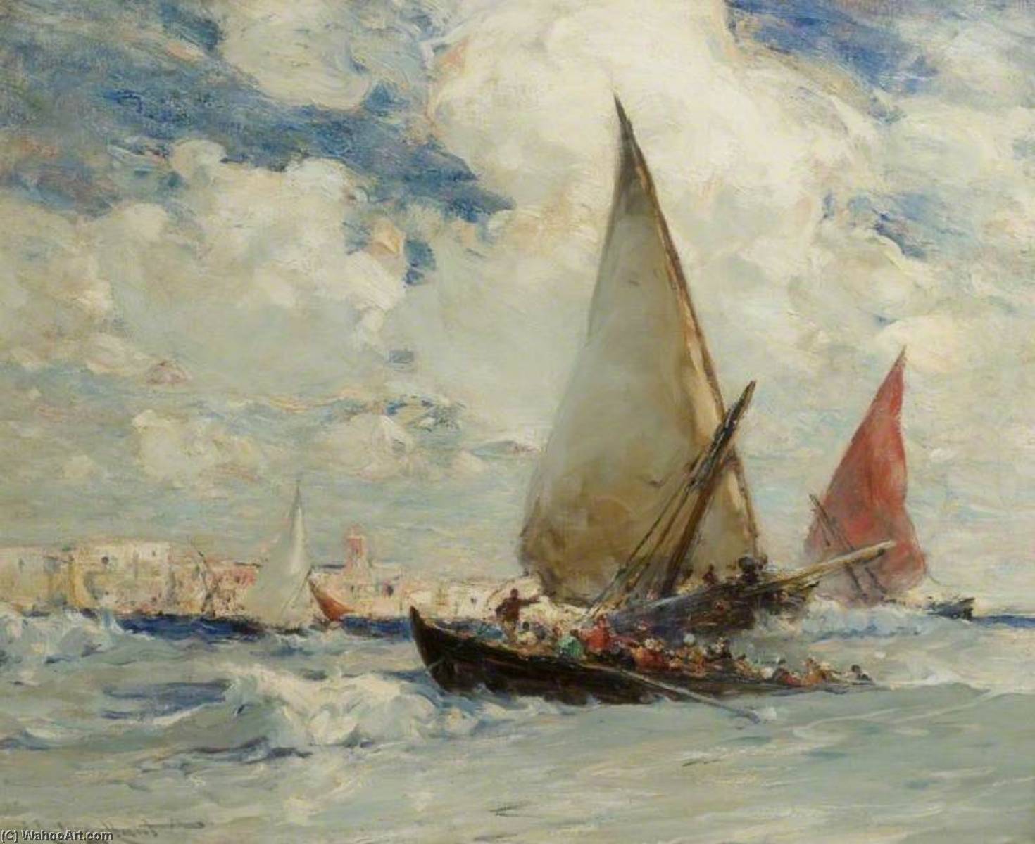 Off The Coast Of Morocco — Edmund Aubrey Hunt