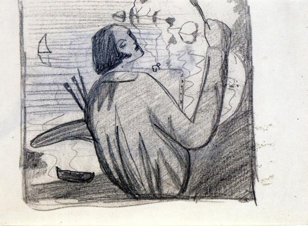 Estudio Para Autorretrato — Salvador Dalí