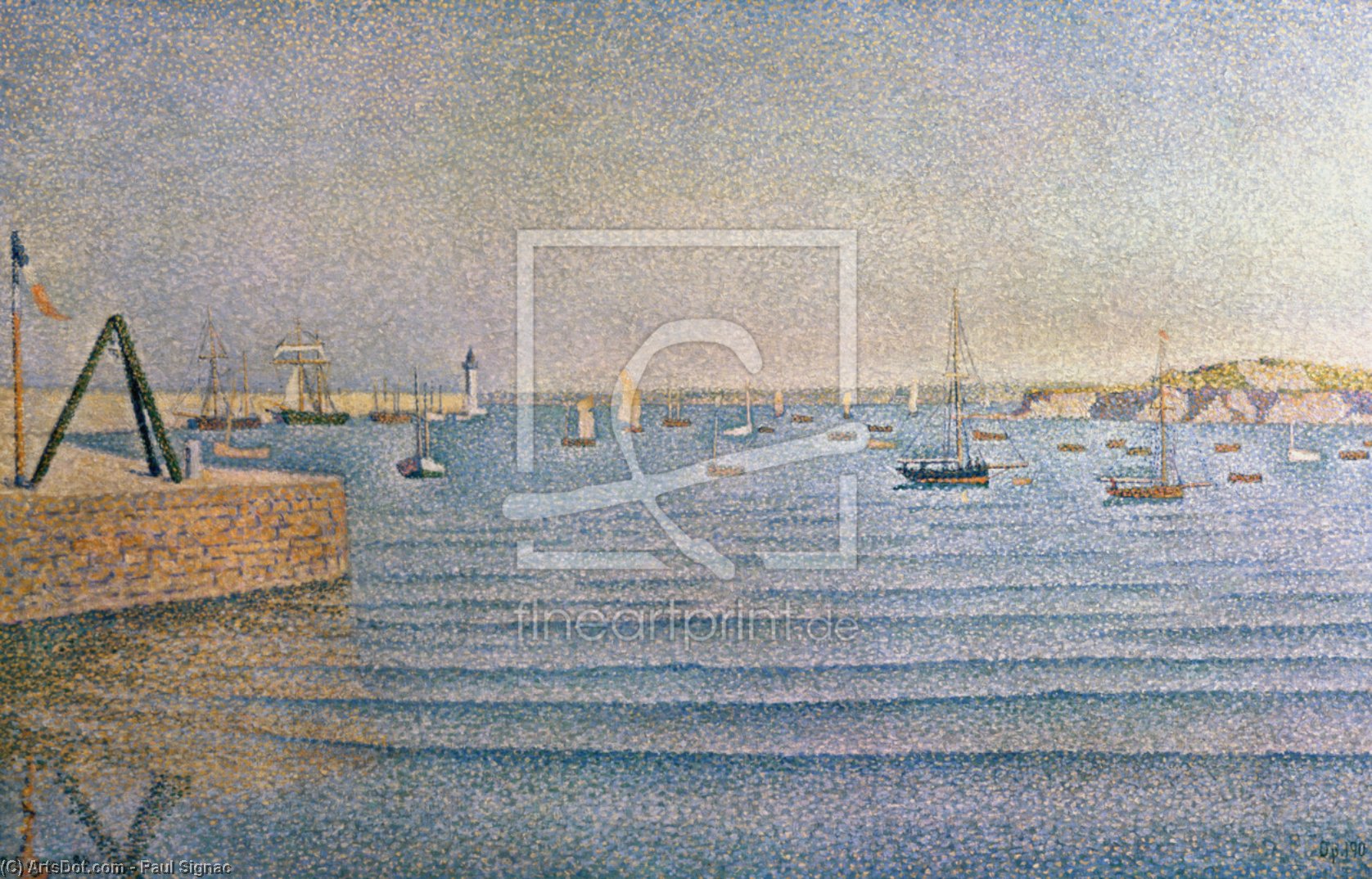 The Harbour At Portrieux — Paul Signac