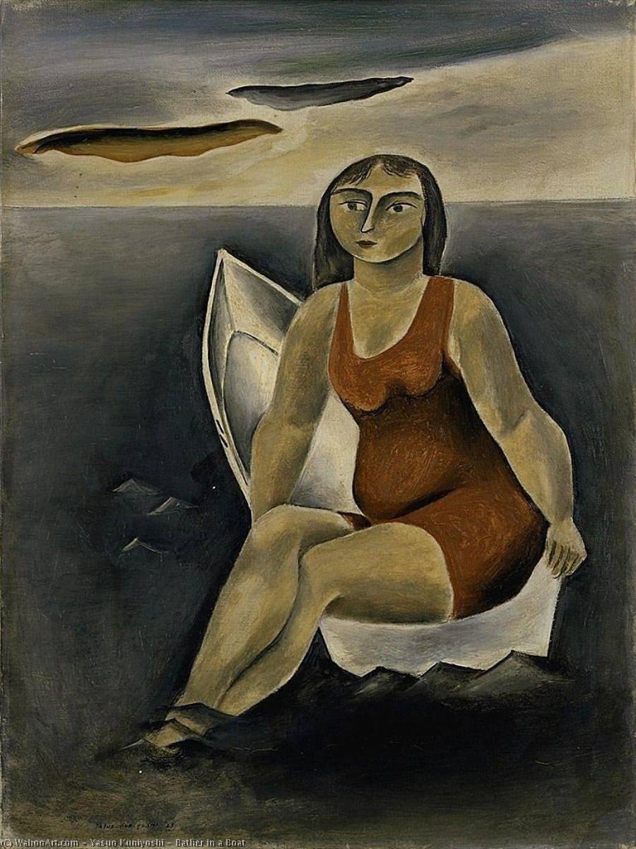 Bather In A Boat — Yasuo Kuniyoshi