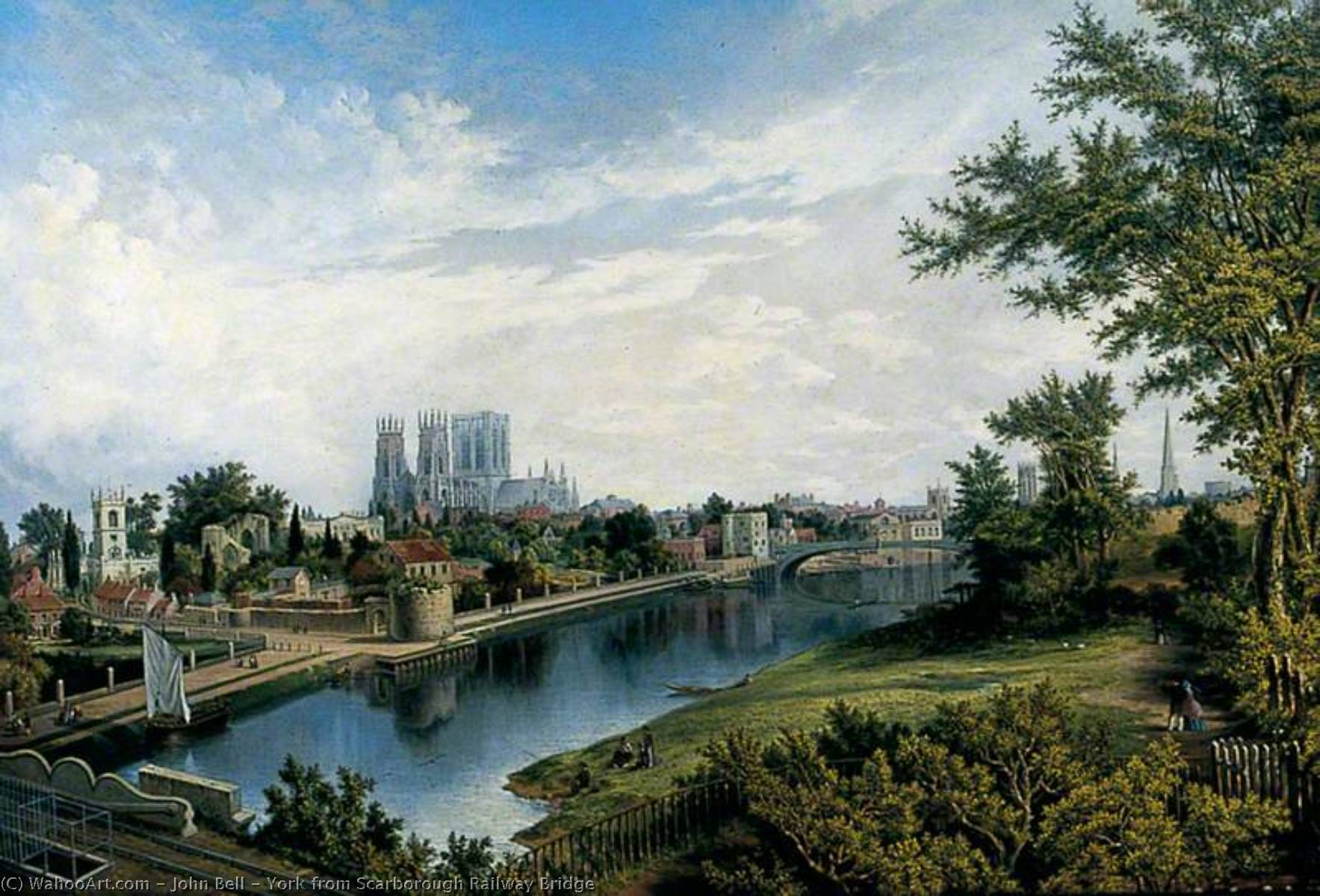 York From Scarborough Railway Bridge — John Bell