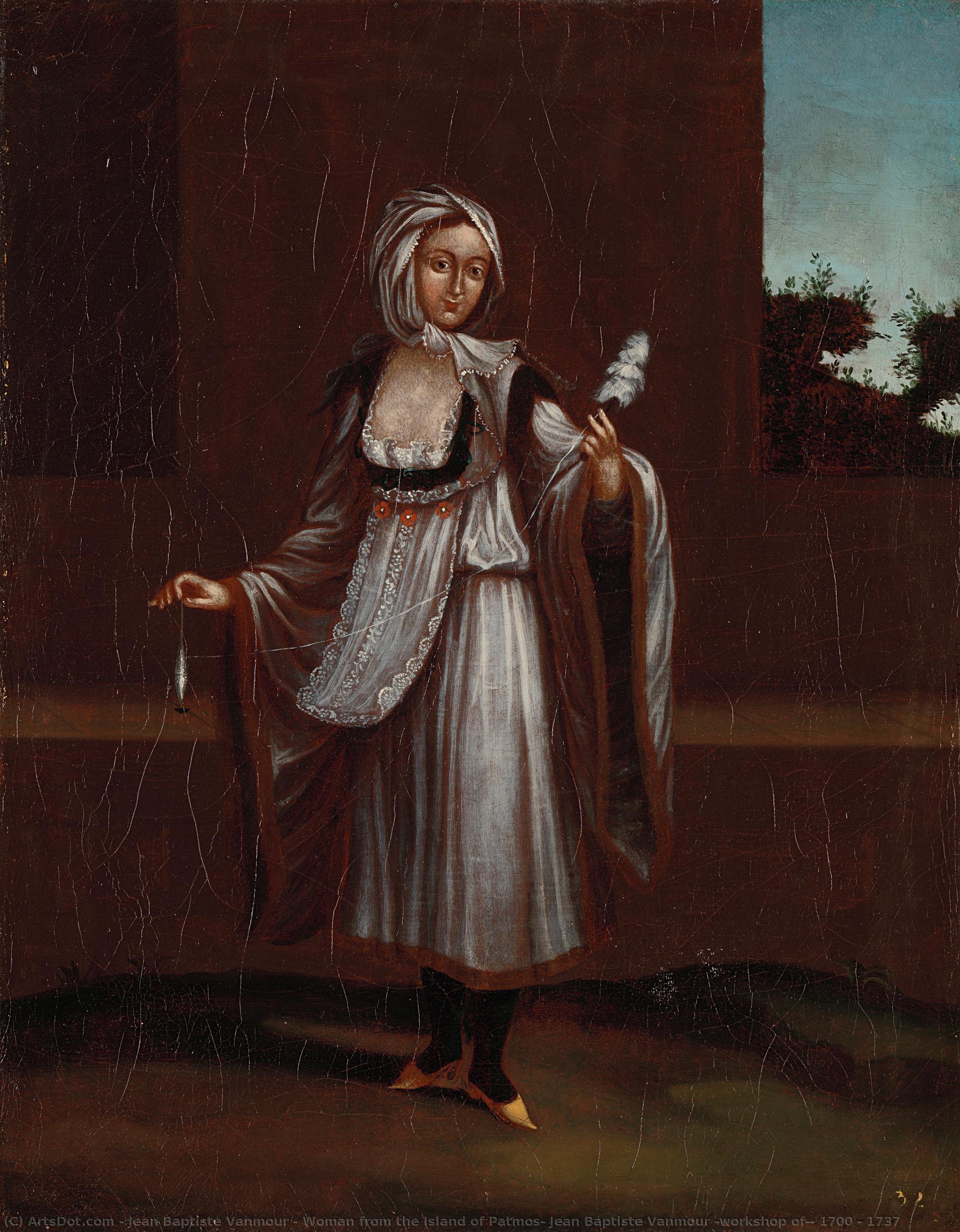 Woman From The Island Of Patmos, Jean Baptiste Vanmour (workshop Of), 1700 - 1737 — Jean Baptiste Vanmour